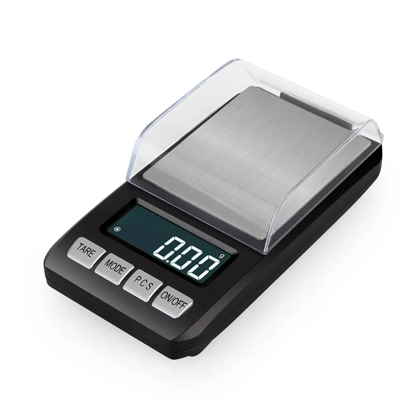 

Small Pocket Scale 500gx0.01gram Accuracy with Windshield,Digital Weight Grams with LCD Display,Tare and PCS,Ounces and Grams,Tr
