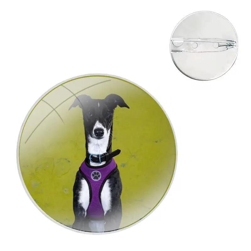 Galgos United Greyhound Pins Badge Metal Brooches For Clothes Backpack Decoration gift