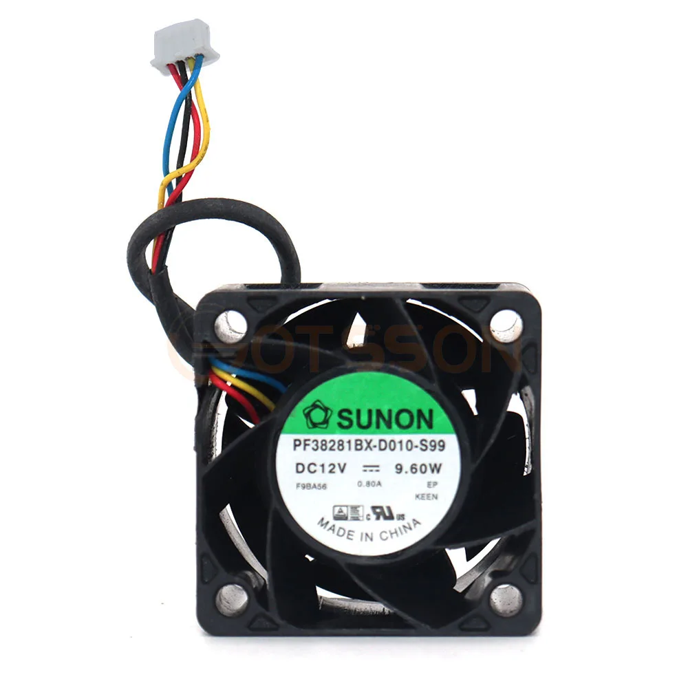 

For Sunon PF38281BX-D010-S99 3828 server 12V 9.60W high-speed PWM temperature control 3.8CM Cooling fan 38*38*28MM