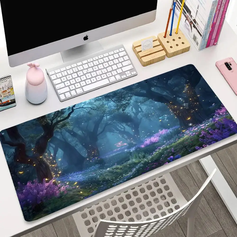 

Fantasy Forest mouse pad playmat Magic Trading card gaming mats desk mat gamer pc accessories rubber anti-slip base