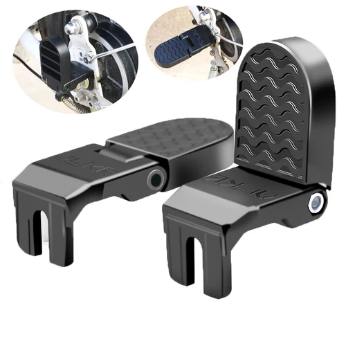 Imagen 1 del producto Pedal trasero de bicicleta eléctrica, rueda trasera de bicicleta, Pedal plegable, persona eléctrica de pie, poste Universal, Pedal de bicicleta de montaña