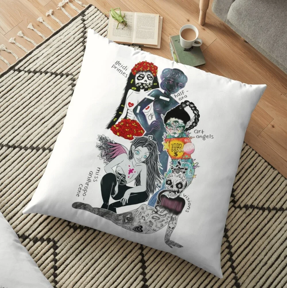 Grimes Album Art Fan Made Sofa Bed Home Decor Pillow Case Cushion Cover Gifts