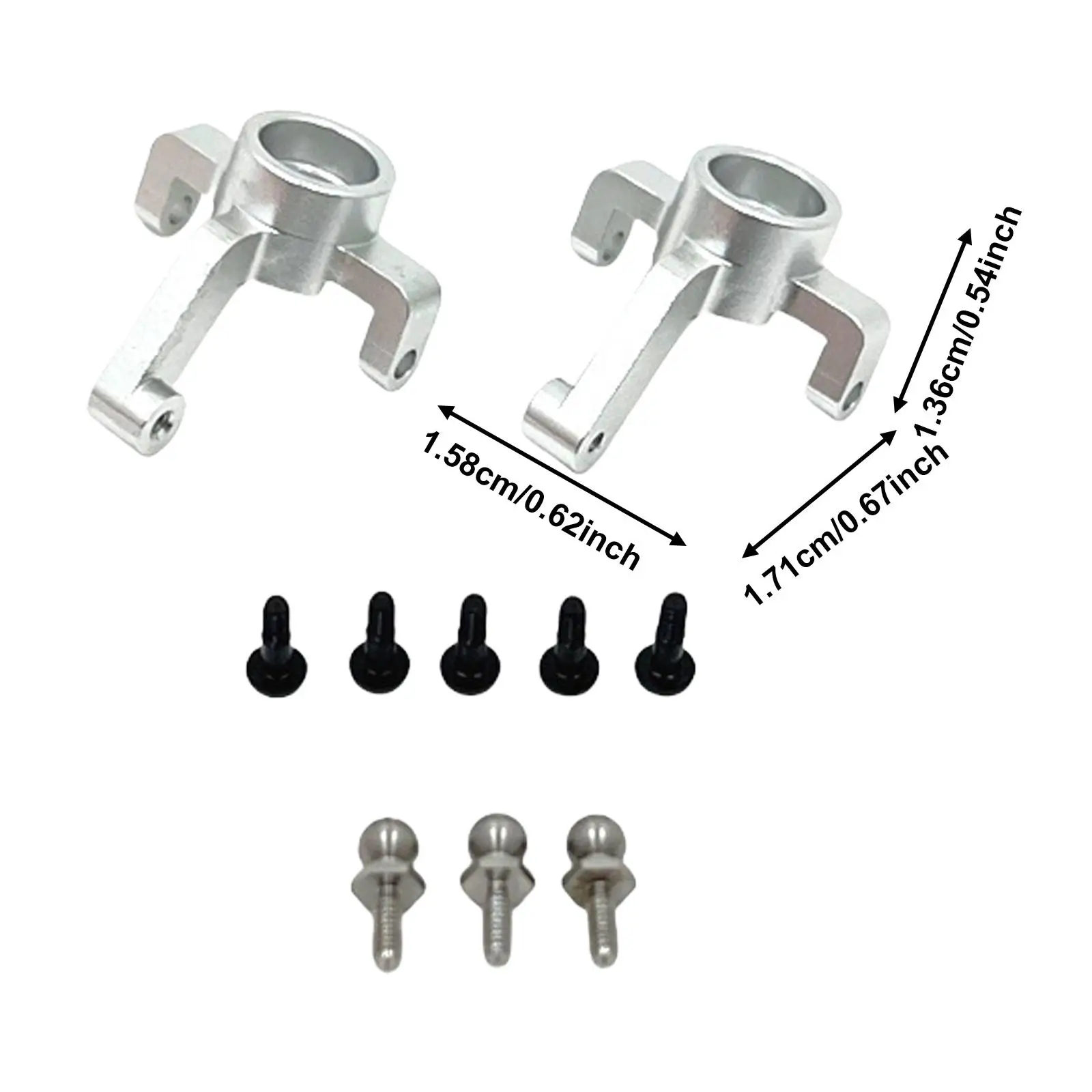 2 Stück 1/24 RC Front Achsschenkel Ersatzteile für Wltoys 244016 Auto