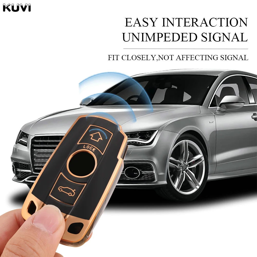 Osłona inteligentne etui na klucz samochodu TPU Fob do BMW E60 E61 E70 E81 E87 E90 E91 E92 X1 X5 X3 akcesoria pokrywy ochronna 1 3 5 6 serii Z4