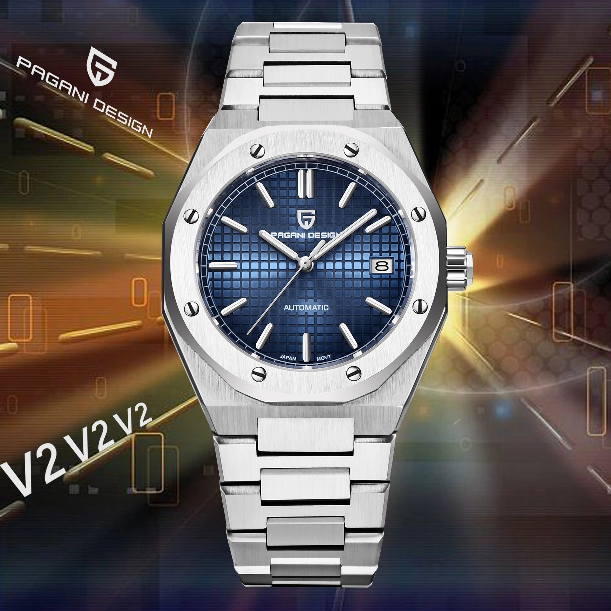 

PAGANI DESIGN 2022 New Men NH35A Automatic Mechanical Wristwatch Top Brand Sapphire Clock Steel Waterproof Watch Reloj Hombre