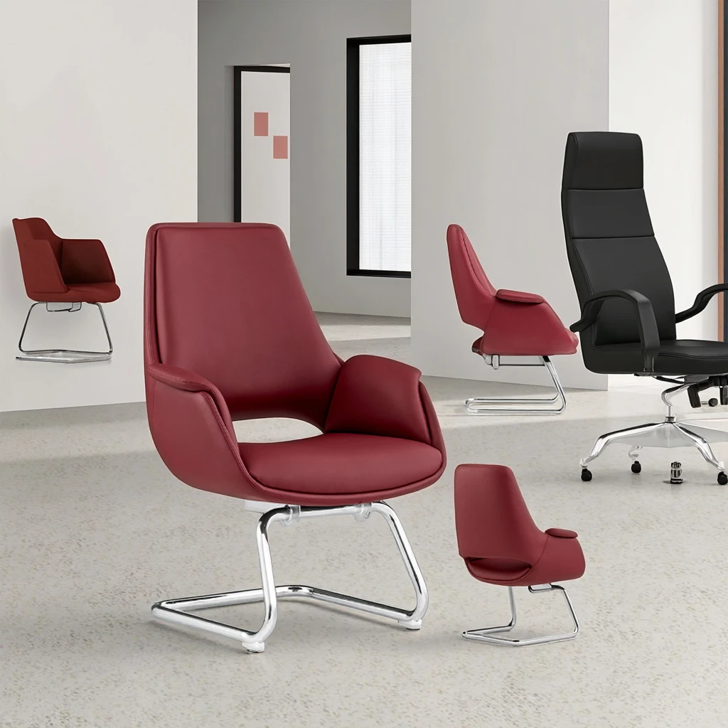 

YZ123 Роскошное современное высококачественное кресло для конференц-зала для приема и переговоров, кожаные кожаные стулья, кожаное кресло для настольной комнаты