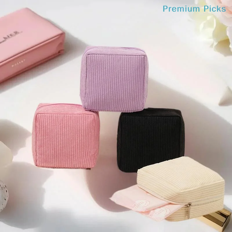 portableToiletry Bag Sanitary Pad Pouch Pad Pouch Cute Cosmetic Storage Pouch Cable Case