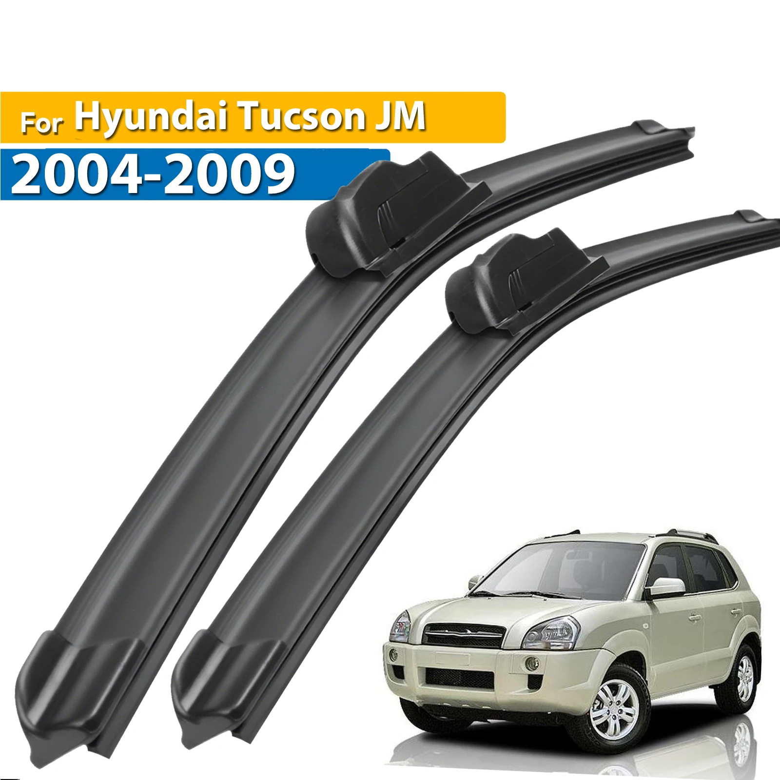 

Erick's Wiper LHD Front Wiper Blades For Hyundai Tucson JM 2004 - 2009 Windshield Windscreen Window Car Rain Brushes 24"+16"