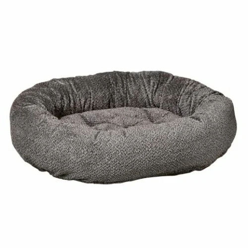Grey Goose Faux Fur Donut Pet Dog Bed