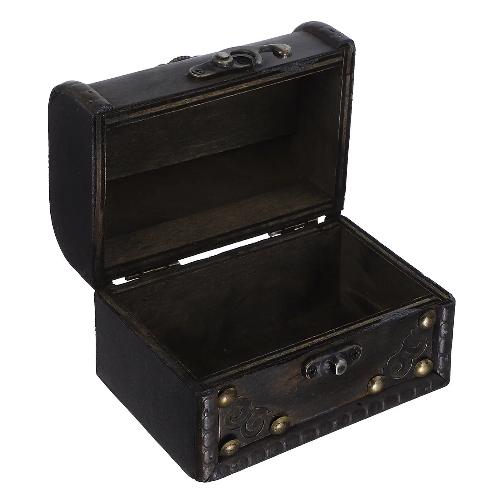 Wooden Vintage Desktop Storage Box Chinese Inspired Retro Decorative Box for Jewelry Stationery Treasures Elegant Home Office