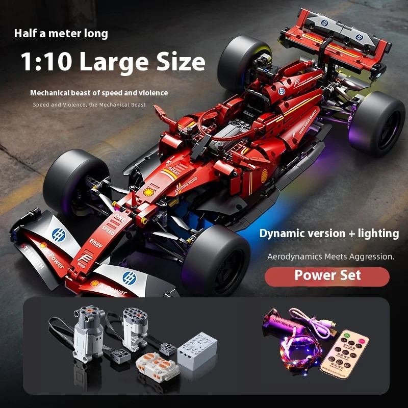 LEGO Ferrari F1 voiture de course télécommande bloc de construction ensemble Super modèle de voiture jouet pour enfants garçons petites particules Kit d'assemblage