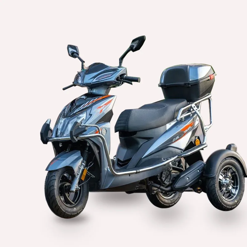 New 150CC Engine Electric Home Carrier 60V Voltage Three-Wheeled Motorcycle with Double Takeaway Card Access