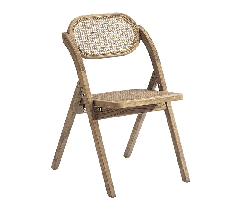 

Solid wood chairs, rattan chairs, folding chairs, rattan woven chairs, medieval home balconies, leisure backrest, dining chairs