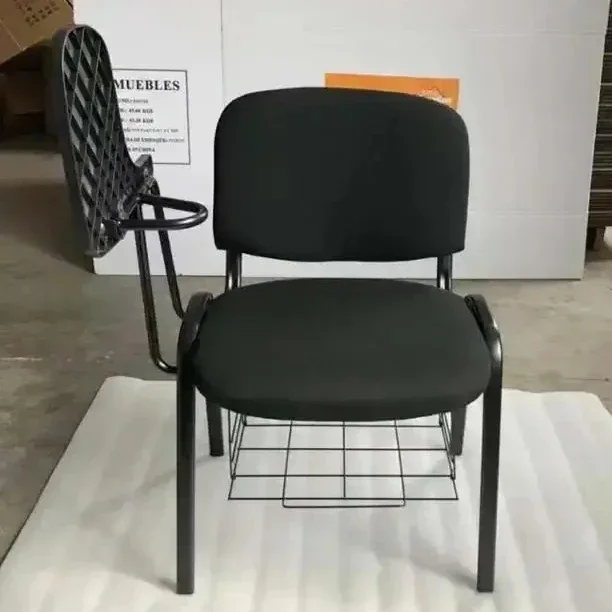 A Fabric Stackable Training Chair With Writing Pad