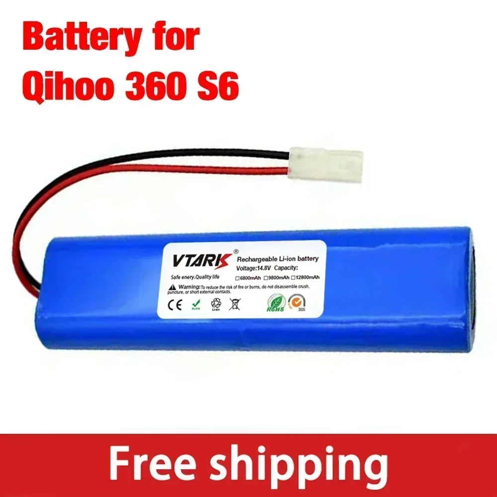 

14.4V Battery Pack for Qihoo 360 S9 X95 X90 Sweeping Machine Battery Eufy L70 L10 Robotic Vacuum Cleaner Replacement Batteries