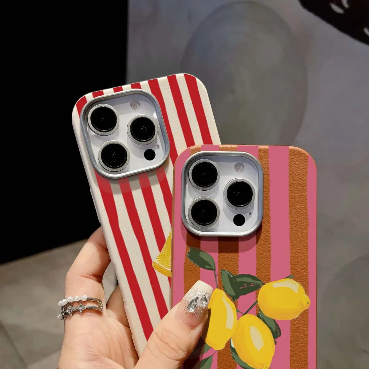 For Xiaomi Poco X7 Pro Phone Case Lemon Striped Retro Lichee Pattern Cases for POCO F6 F5 Pro 5G X6 X5 X3 M6 Pro 4G Soft Cover view 4