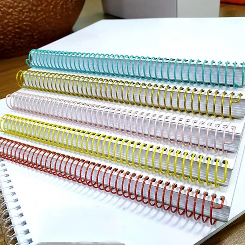 10pcs 11/13/16/19/22/25mm A4 30-hole Metal Binding Ring Book Loose Leaf Binder Calendar Spiral Single Wire 300mm School Supplies