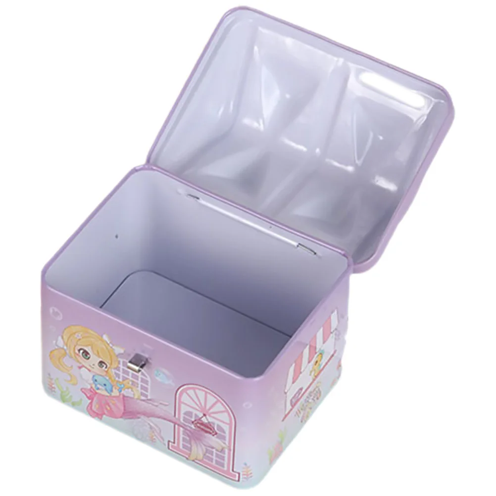 Piggy Bank Boys Toys Metal Safe House with Lock Tinplate Money Jar for Toddlers Saving Child Girl Kawaii