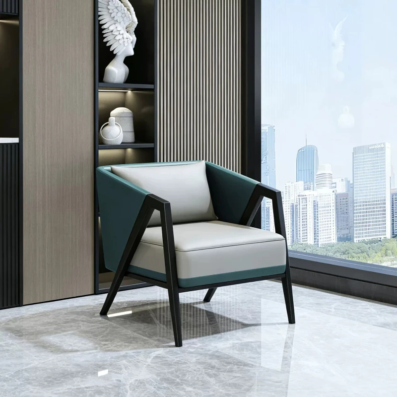 Light Luxury Hotel Beauty Salon Business Leisure Sofa Lounge Area Negotiation Single Reception Table Chair Coffee Table Muebles