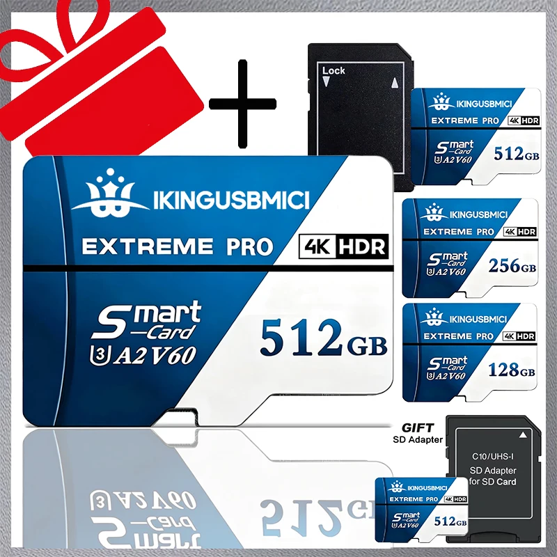 Reliable SD Cards Micro SD Card TF Cards Memory Card 32GB 64GB 256GB 4K Dustproof U3 for Smartphone Laptop Nintendo Switch