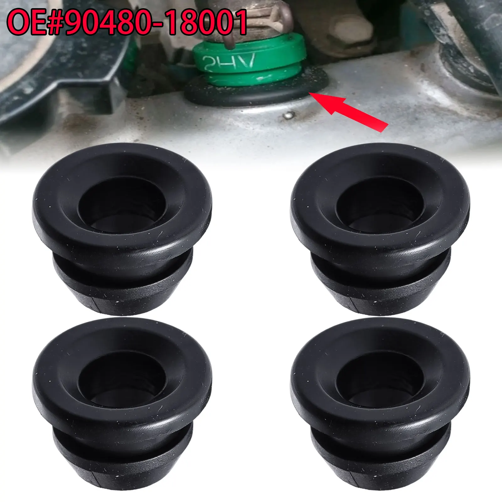 PCV Valve Grommet Rubber Seal 90480-18001 Fit for Toyota Camry Corolla Highlander RAV4 Sequoia Lexus ES300 LS430 SC400