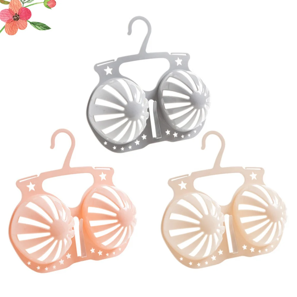 

3Pcs Bra Drying Rack PP Anti-Deformation Underwear Hanger Creative Laundry Clothes Storage Organizer Anti-Slip Hanger