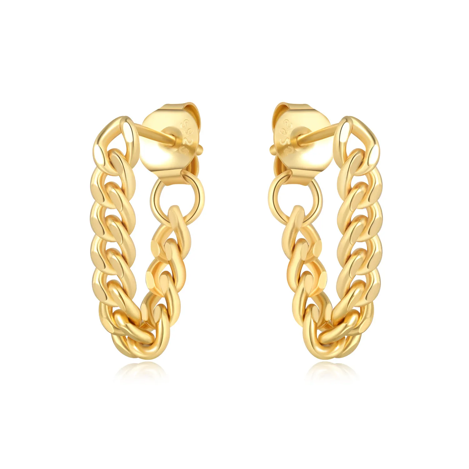 

Orstarry S925 стерлингового серебра универсальные золотые серьги-цепочки серьги-гвоздики для женщин S925 ювелирные изделия вечерние юбилей модные подарки