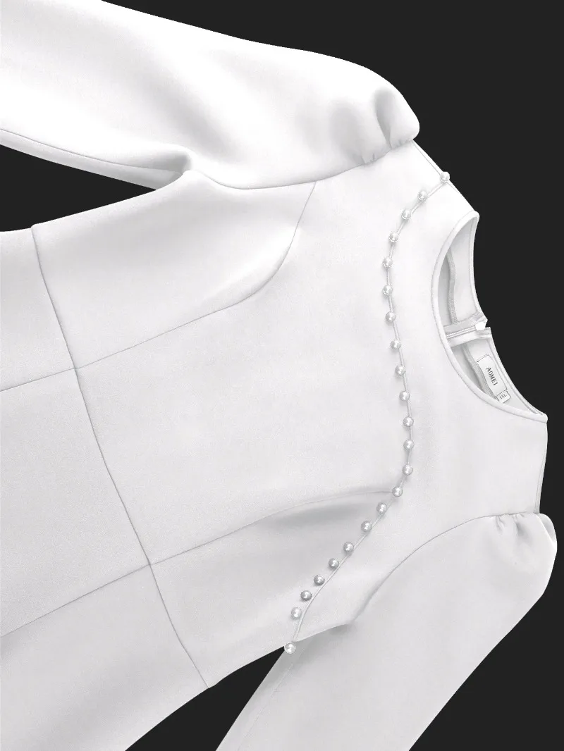 S-4XL Plus Size African Party Evening Dresses for Women Autumn White Long Sleeve Midi Dress Dashiki Africa Clothing Outfits