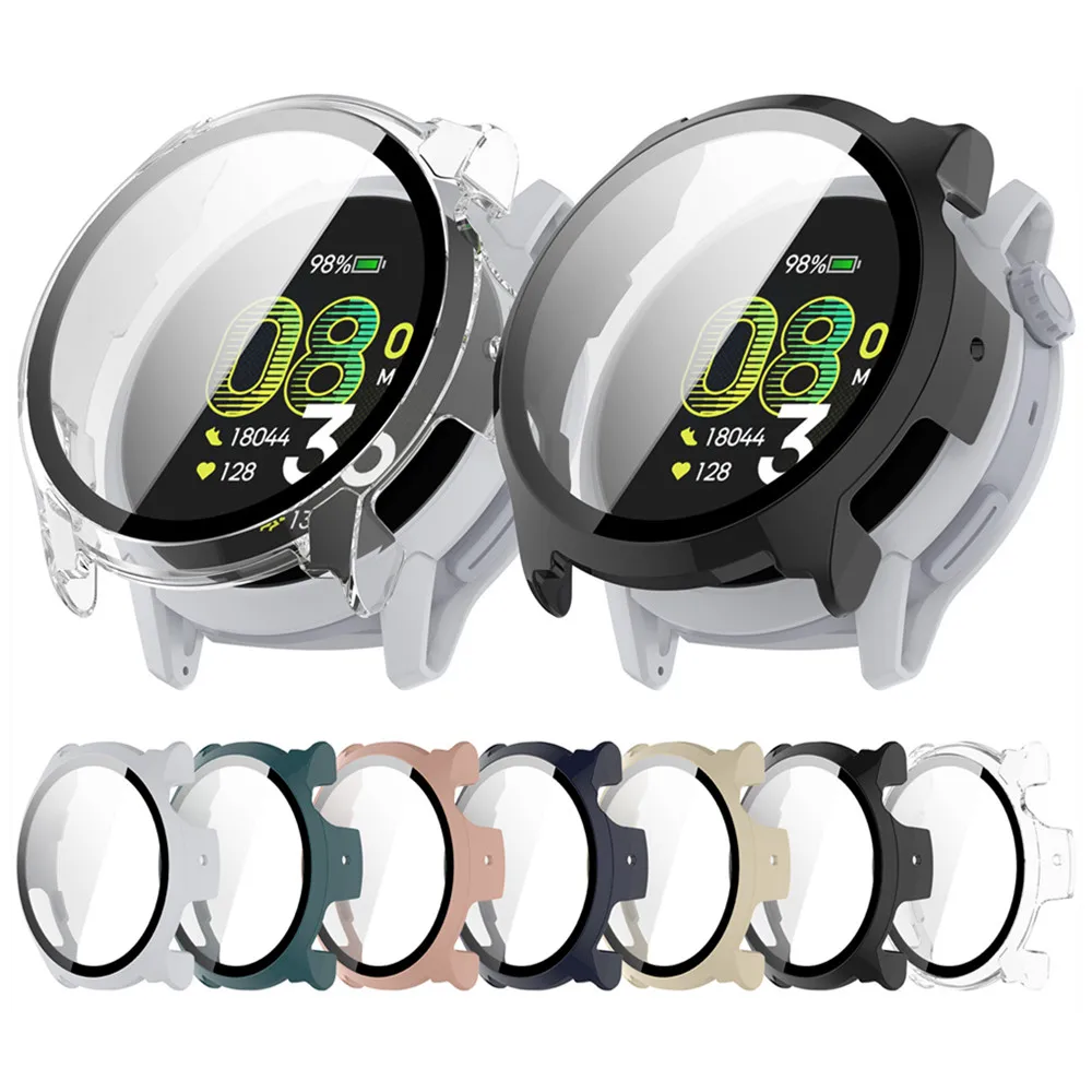 Watch Case For CORO PACE4 Protector Hard PC Full Cover Transparent Tempered Glass Film Shell
