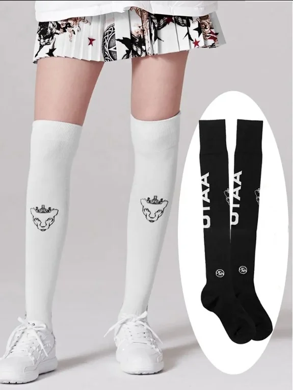 South Korea golf women\'s professional sports stockings autumn skirt sunscreen casual breathable over the knee socks