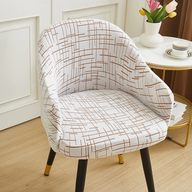 Housses extensibles en tissu jacquard pour fauteuil à dossier haut, housses de protection pour chaise de salle à manger, pour la maison, la cuisine et la salle.