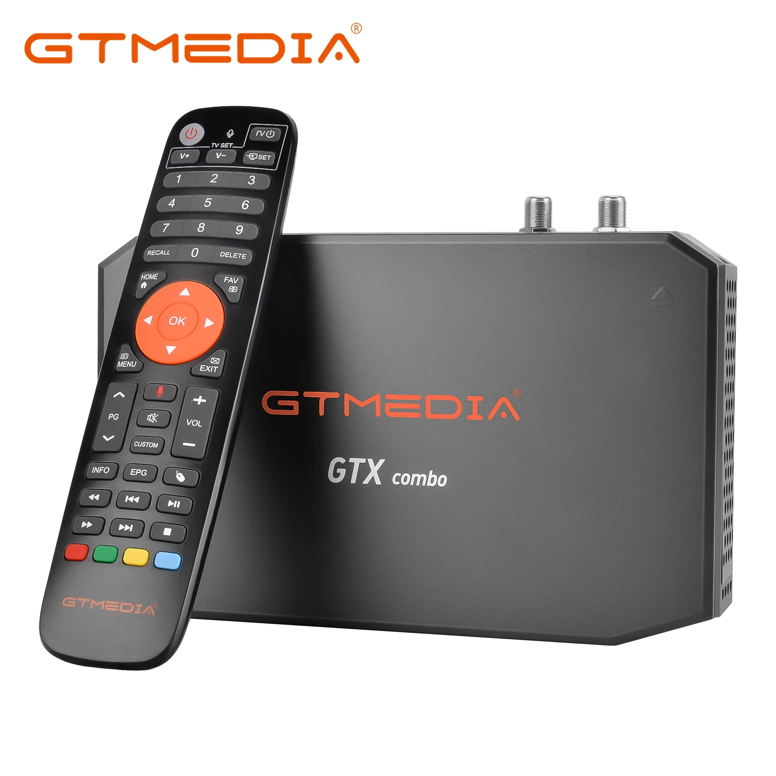 GTMEDIA-Receptor de satélite com decodificador e gravador, GTX COMBO, 4K, 8K, Android 9.0, DVB-S2, T2, C TV Box, 2G + 32G, cartão CA, IC Mais 1,4, IC +