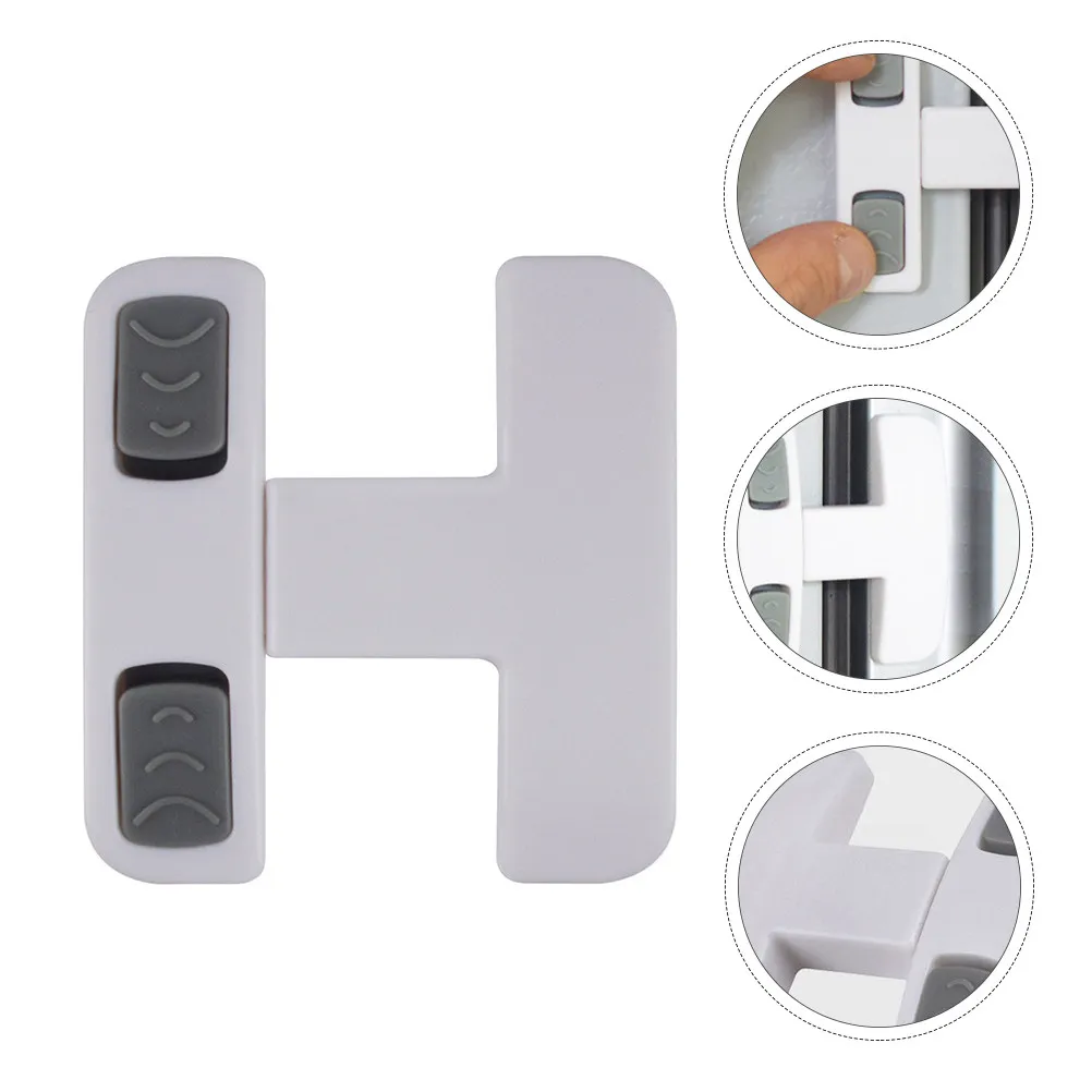 Child Safety Fridge Lock Strong Self-Adhesive Cabinet Locks Easy Peel Attach No Cutting Needed Bedroom Kitchen Living Room Baby