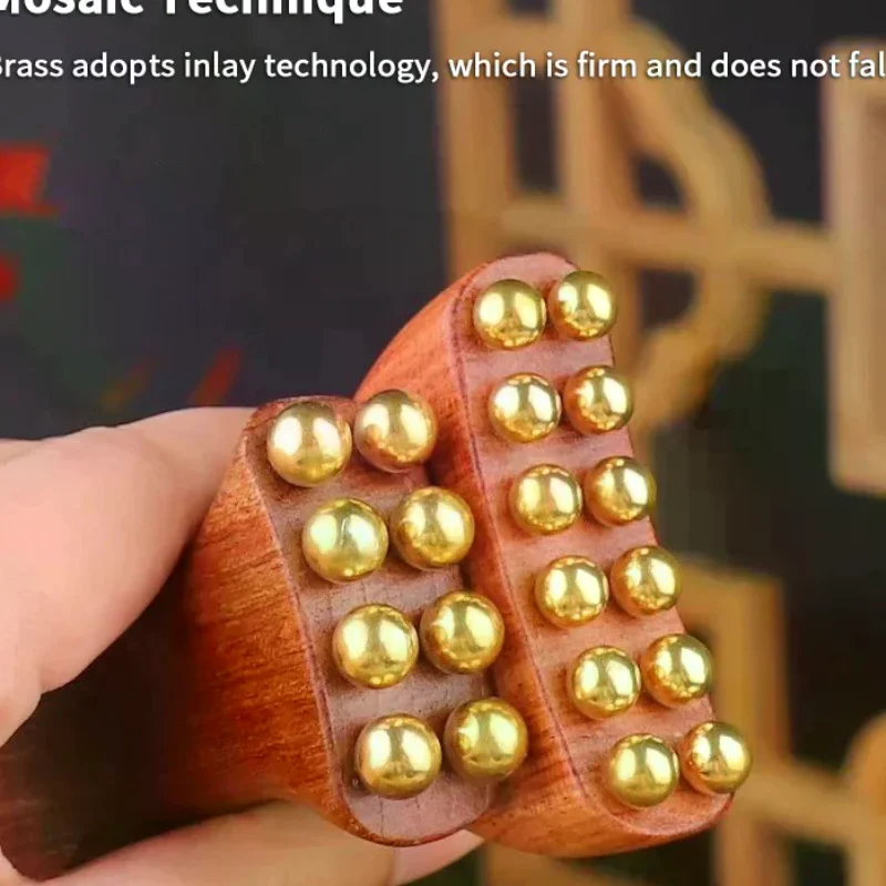 

Латунная золотая бусина, инструмент для подтяжки фасции для лица, массаж для красоты щек, Гуа Ша, лимфодренажный массажер, триггерная точка, релаксация