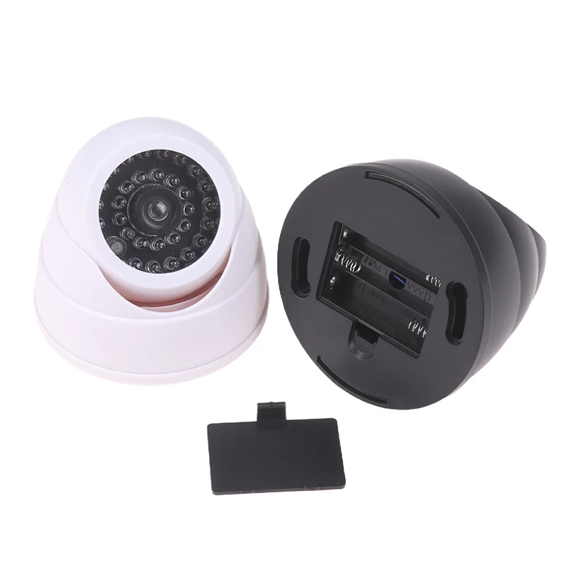 Fake Security Camera Simulation Conch Camera Red Flashing LED Light Surveillance Security For Office Home