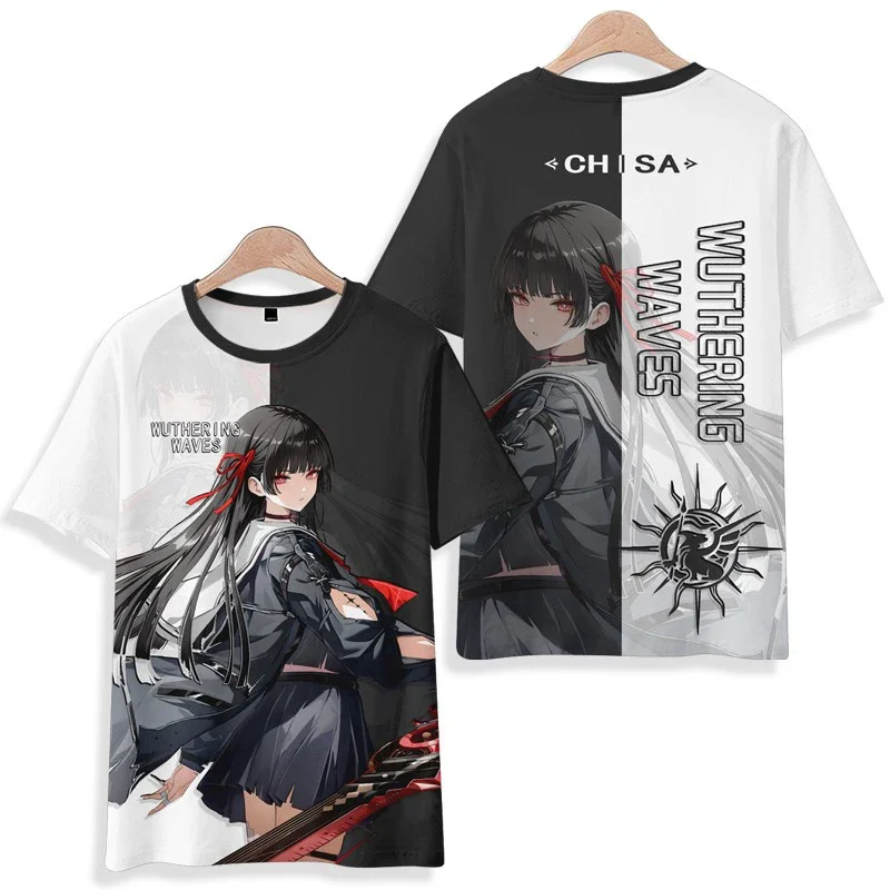 Phrolova Game Wuthering Waves Cosplay T-shirt 2025 New 3D Print Kid Anime Cartoon Tops Summer Men Women Short Sleeve O-Neck Tees