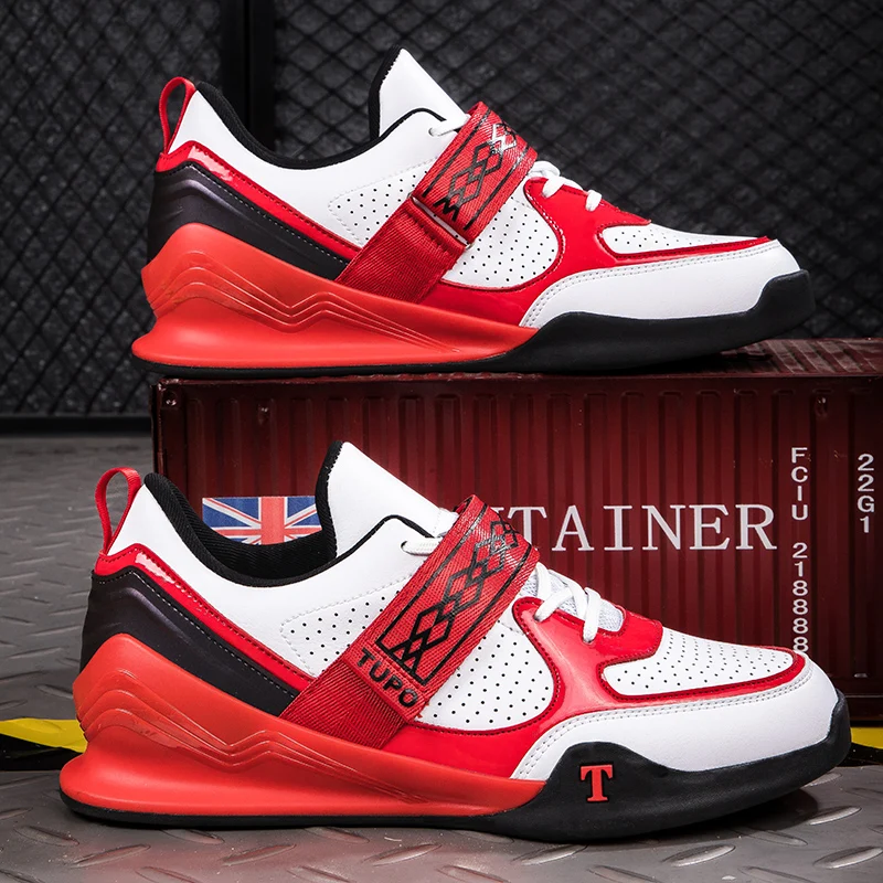 Big Size 38-46 Weightlifting Shoes for Men Non Slip Strength Training Shoes Balance Weightlifting Squat Shoes Fitness Sneakers