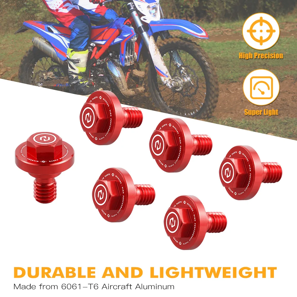 

NICECNC Front Axle Nut & M6X8 Front Fork Cover Bolts For Beta RR300 RR 125 200 250 300 350 400 450 480 498 RR-S 350 2020-2022