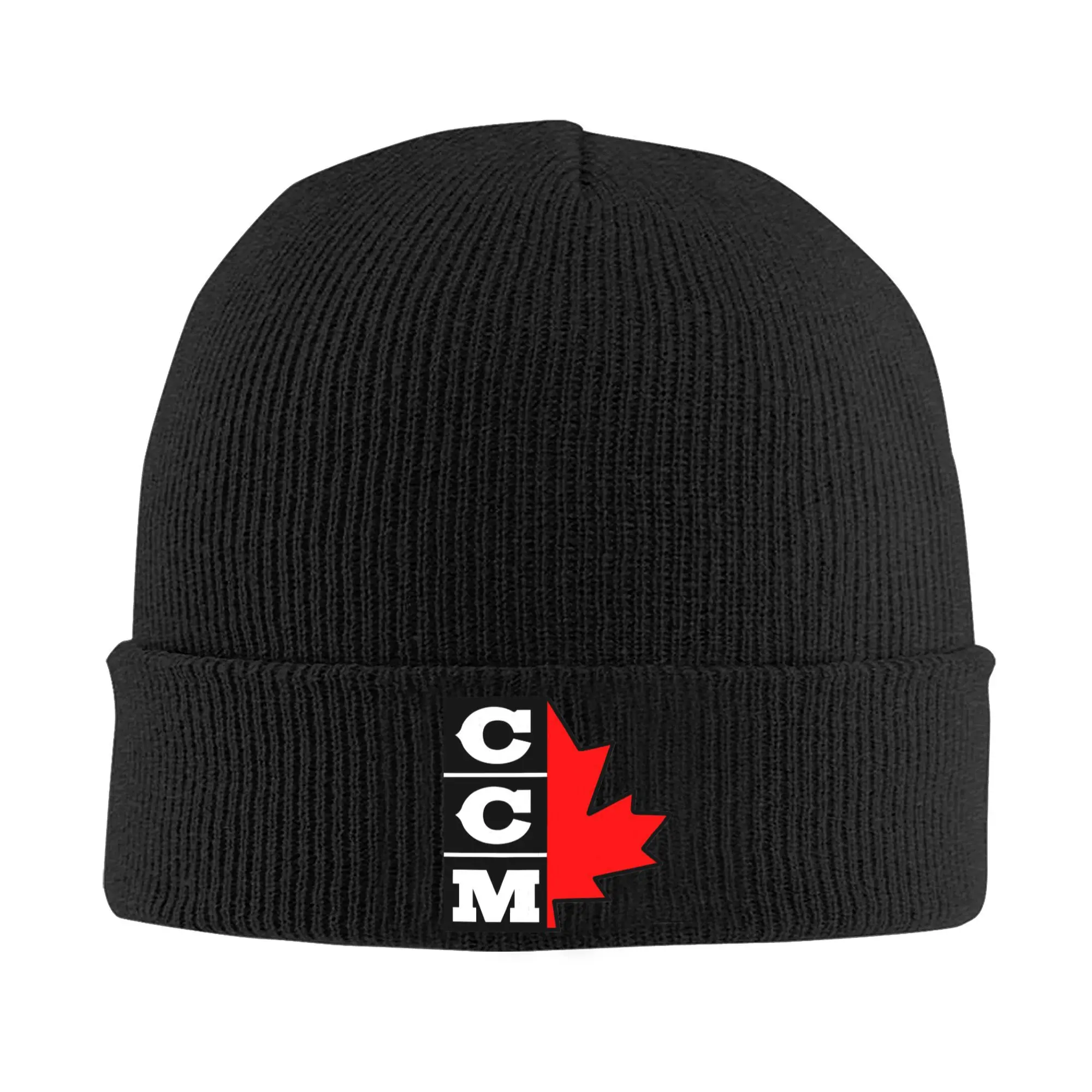 CCM Canada Logo Ice Hockey Knitted Hat Beanie Autumn Winter Hat Warm Acrylic  Fashion Cap for Men Women Gift