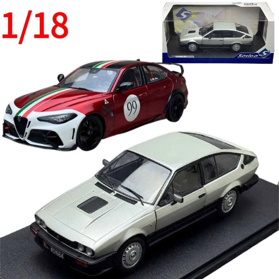 

Solido Diecast 1:18 Alfa Romeo GTV6 Car Model Alfa Romeo Play Vehicles Collectible Model Cars Toys for Boys Gift