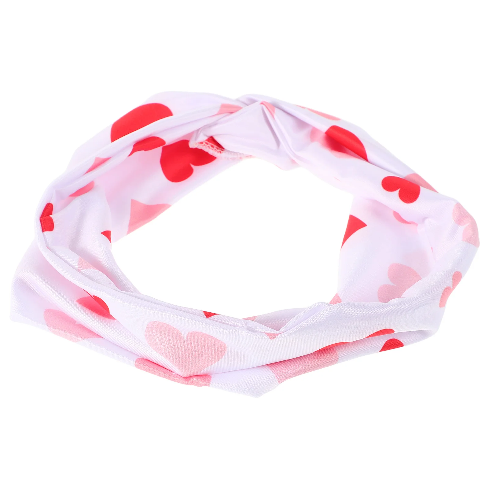 

Мягкие эластичные повязки на голову с принтом сердца для женщин, влагоотводящие, нескользящие спортивные повязки, идеально подходящие для йоги, бега и спорта
