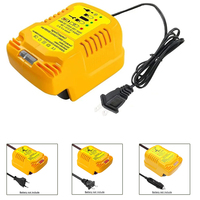 12V/24V 100-240V Li-ion Battery Mini Compact Car Charger for DeWalt 18V 20V 60V Lithium Battery DCB200 Replacement for DCB112