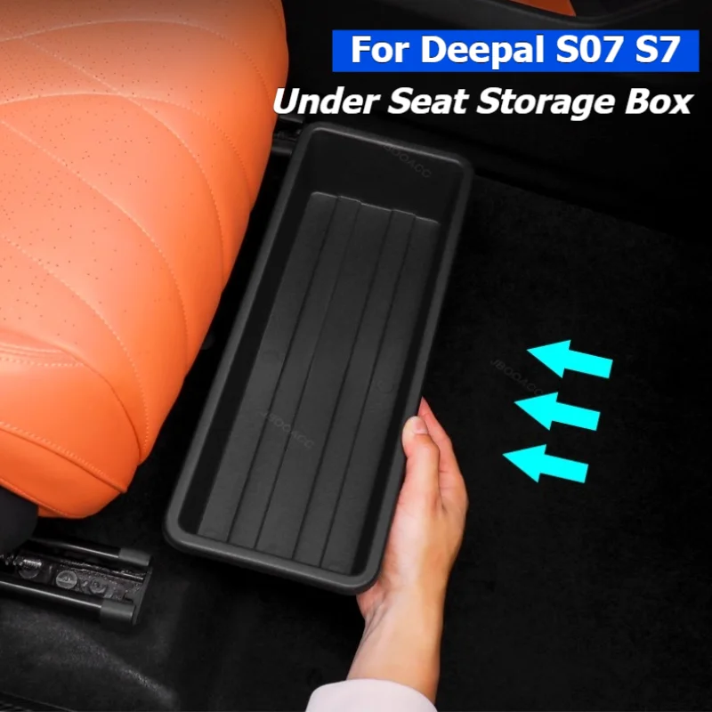 

For Changan Deepal S07 S7 2023 2024 2025 Car Under Seat Storage Box Multi-Functional Organizer Waterproof Seat Storage Container