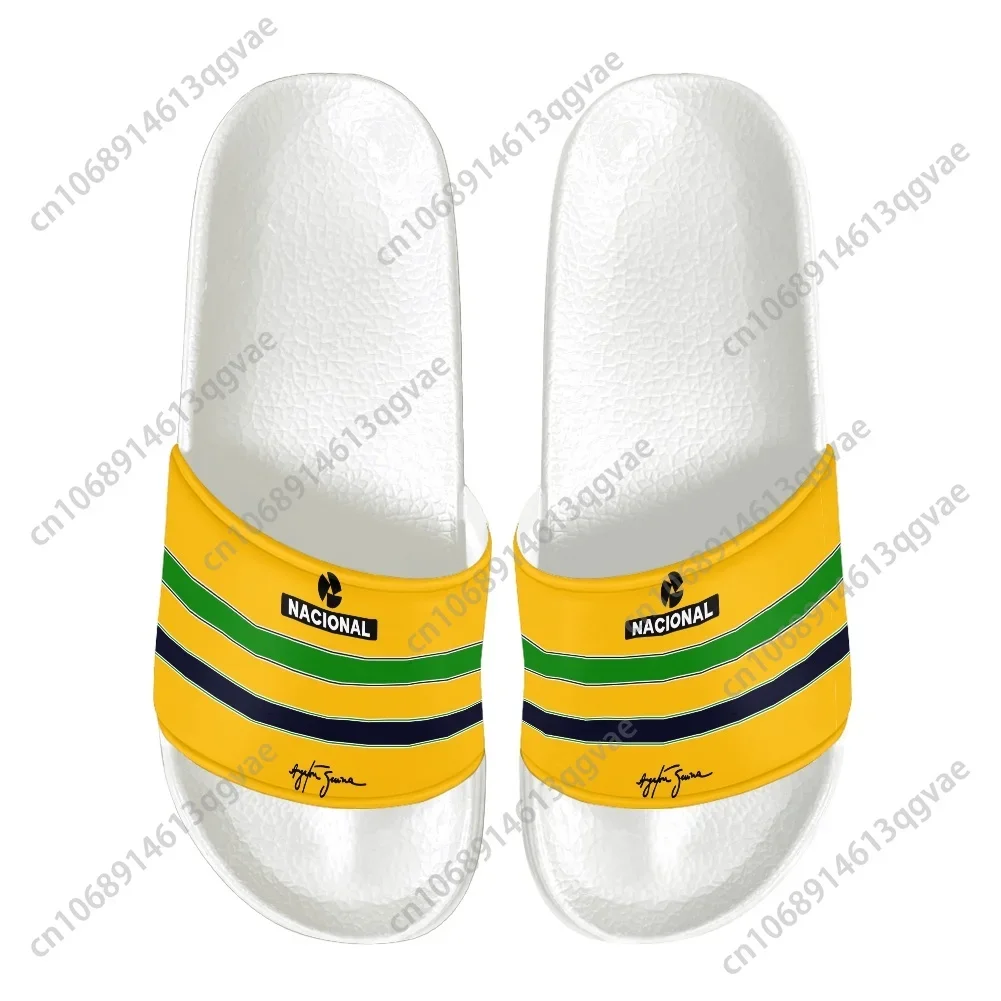 Ayrton Senna Slippers Home Water Shoes Men Women Teenagers Beach Pool Sandals Custom Summer Slipper