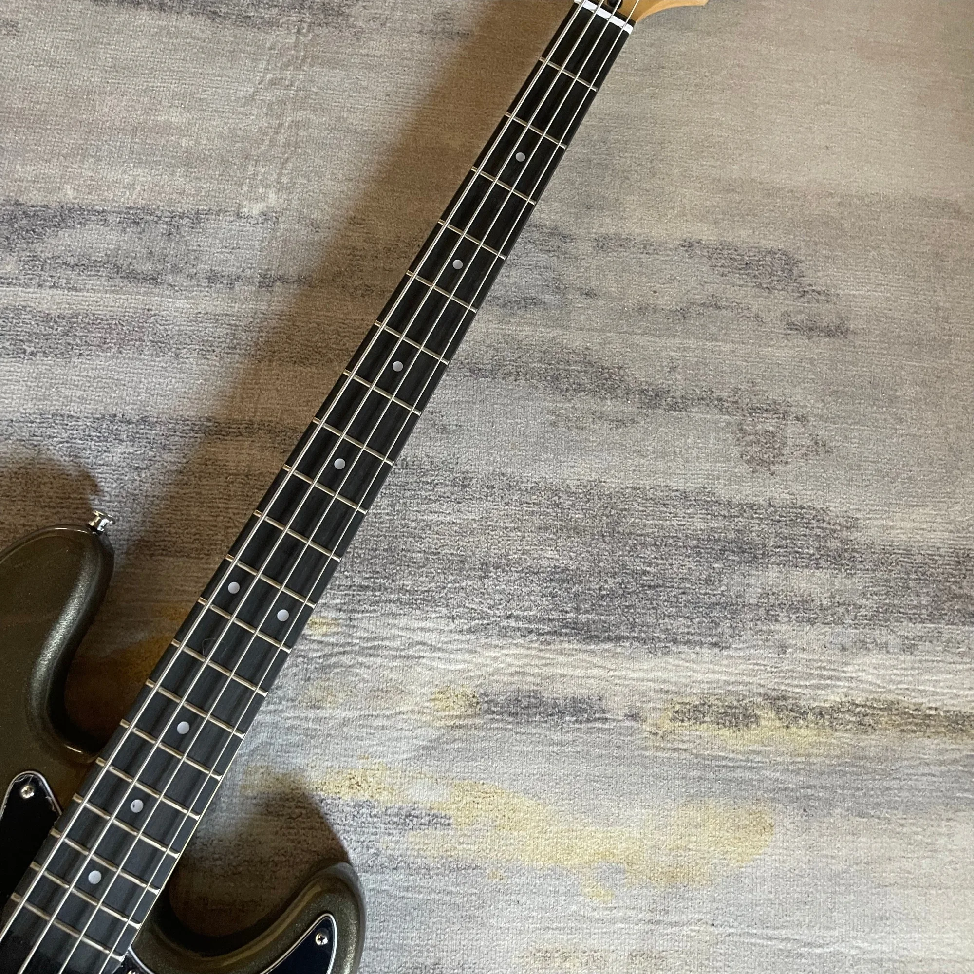 Metallic Dark Gray 4-String Bass Guitar  20Tone Alder Wood Body Scale Length 864mm Free Shipping Beginner-Friendly Gift - view 2