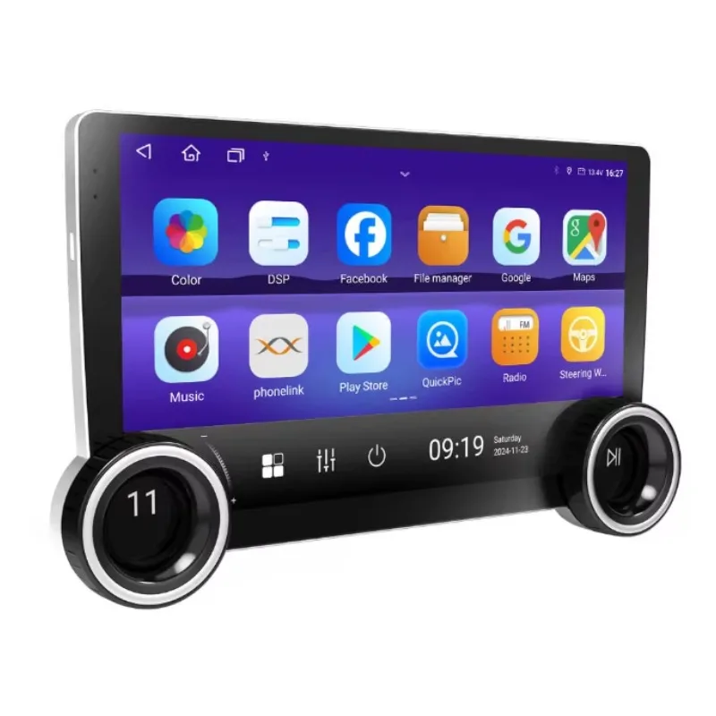 Dual Knobs Android Ai Car Dvd Player 2 Din 10