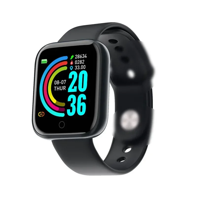 Y68/d20 Smartwatch Bluetooth Fitness Tracker Mann Sport uhr Herzfrequenz messer Blutdruck Smart Armband für Android iOS