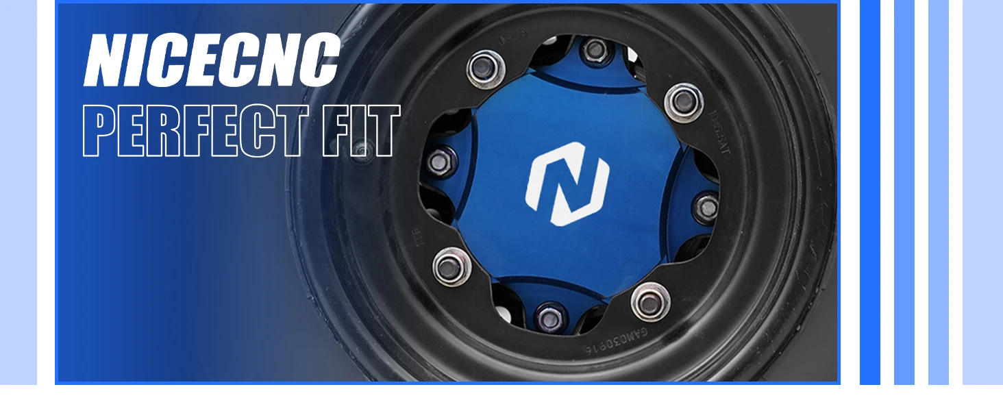 NICECNC +1,5 Zentrierabstandshalter für Vorder- und Hinterradnaben für Yamaha Raptor 660 700 700R YFZ450 RSE 2006-2026 Aluminium ATV Zubehör – Detail 4