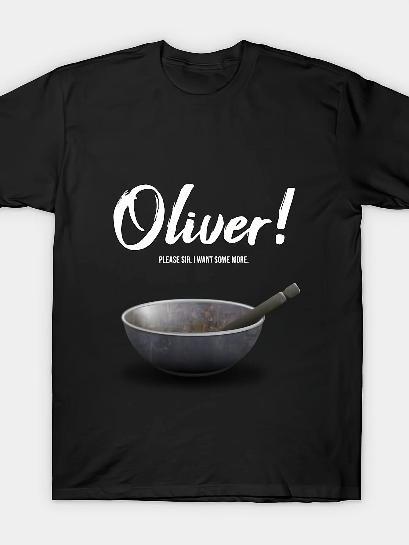 Oliver! Movie Poster T-shirt, Breathable Fabric, Suitable for Casual Wear All Year Round | Printed Design