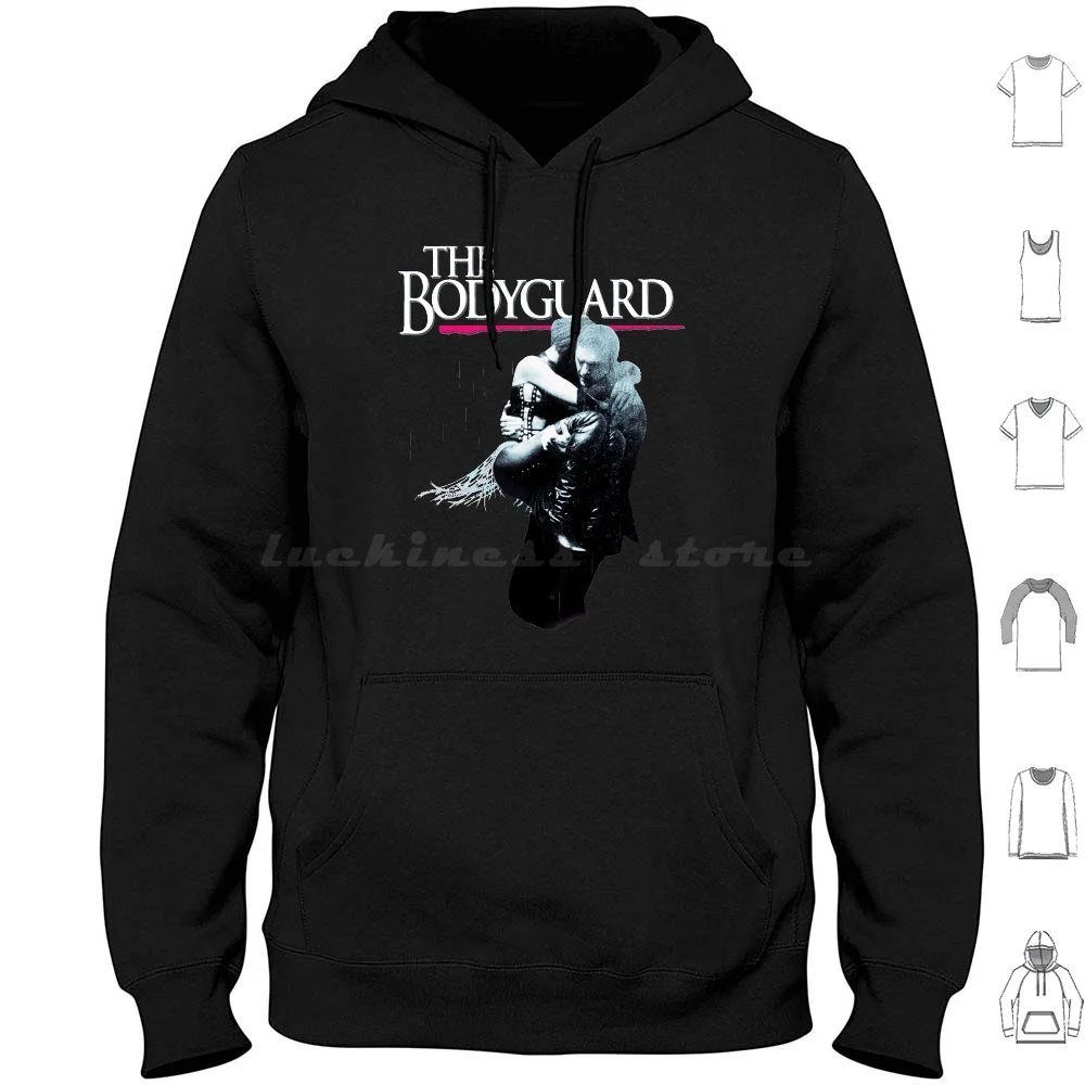 The Bodyguard Hoodies Long Sleeve Retro Vintage Movie Film Drama Love Story 90s Movies Retro Movies Bodyguard Kevin